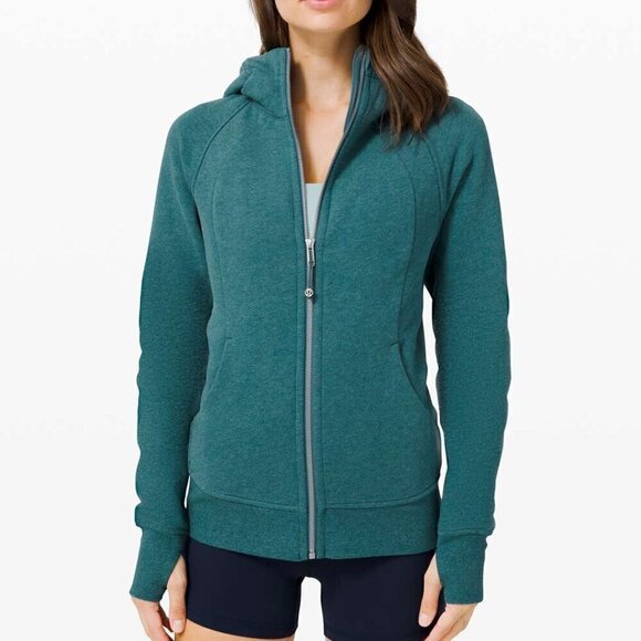 Lululemon Scuba Hoodie *Light Cotton Fleece - 4 Heathered Desert Teal - Picture 1 of 9